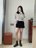 卓詩(shī)尼短靴女2025年冬新款秋單靴子加絨英倫風(fēng)瘦瘦切爾西靴復(fù)古馬丁靴女 黑色-單里 37 曬單實(shí)拍圖