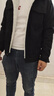才俏棉服男冬季男士外套加絨保暖牛仔夾克棉衣加厚韓版修身棉服 羊羔黑色 S 曬單實(shí)拍圖