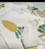童泰（TONGTAI）嬰兒套裝春秋季純棉寶寶衣服兒童家居服內(nèi)衣上衣高腰褲黃色100cm 曬單實(shí)拍圖
