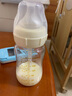 舒嬰母乳喂養防嗆小白管奶瓶新生兒寶寶玻璃200ml防脹氣瓶喂 曬單實(shí)拍圖