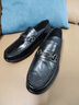 老爺車(chē)男士皮鞋真皮2025新款商務(wù)正裝鞋軟底休閑皮鞋男透氣防滑正裝皮鞋 LYC35775-58黑色 41 曬單實(shí)拍圖