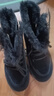 環(huán)球加絨加厚雪地靴女2025冬季新款保暖短筒系帶防滑百搭棉鞋 黑色 39 曬單實(shí)拍圖