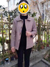 啄木鳥(niǎo)2025新款媽媽春秋裝小香風(fēng)上衣中年女裝秋冬裝洋氣中老年短款外套 淺紫色上衣 2XL （建議115-125斤） 曬單實(shí)拍圖