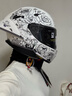 摩雷士（MOTORAX）RSMORAX R50SPRO摩托車(chē)頭盔男女四季百花齊放全盔大尾翼街盔全盔 百花齊放（自帶透明鏡片） M 曬單實(shí)拍圖