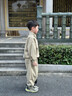 G.DUCKKIDS兒童套裝運動(dòng)休閑衛衣兩件套男童帥氣百搭衣服寶寶寬松韓版潮童裝 豆綠色 100 曬單實(shí)拍圖