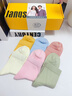 浪莎襪子女秋冬100%純棉女士襪子抗菌防臭襪純色全棉吸汗中筒品牌女襪 粉-藍-綠-黃-深粉-米白- 6雙 均碼 （34-38碼） 曬單實(shí)拍圖
