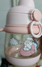 貝肽斯兒童水杯鴨嘴杯學(xué)飲杯寶寶喝水PPSU水壺嬰兒6個(gè)月以上防嗆奶瓶杯 玉粉紅 260ml 吸管+鴨嘴杯滿(mǎn)杯約330ml 曬單實(shí)拍圖