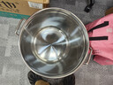 全適不銹鋼桶帶蓋湯桶加厚儲水桶大湯鍋35*35cm食堂酒店餐飲商用廚具 曬單實(shí)拍圖