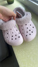 CROCS卡駱馳貝雅暖絨洞洞鞋女暖棉男棉鞋外穿拖鞋|206633 裸粉-6PI(建議買(mǎi)大一碼) 39 (240mm) 曬單實(shí)拍圖