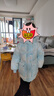 波司登（BOSIDENG）冬季羽絨服兒童短款連帽加厚新國標90絨商場(chǎng)同款時(shí)尚外套 天空想象藍9BE3 140 /64 曬單實(shí)拍圖