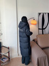 波司登（BOSIDENG）25新款羽絨服男女同款長(cháng)款90絨連帽科技感寬松外套B250246970DS 星辰深藍5A55 S 160/84A 體重約100-110斤 曬單實(shí)拍圖