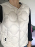 波司登（BOSIDENG）秋冬輕薄男女兒童90絨5A抗菌羽絨保暖馬甲內(nèi)膽外套 燕麥色7185 150 /72 曬單實拍圖