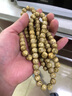 繆色（MiU Se）星月菩提子108顆桶珠海南黃金籽男佛珠項鏈星月菩提文玩手串 美意延年 10*9mm【108顆黃金籽】 曬單實(shí)拍圖