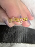 周大生莫奈花園足金干枯玫瑰戒指黃金活口指環(huán)生日禮物送女友 3.47g 活口 曬單實(shí)拍圖