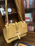 裘真復古001郵差包女單肩通勤大容量斜挎包植鞣頭層牛皮包 大象灰-中號 曬單實(shí)拍圖