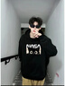 NASA STONE聯(lián)名連帽衛衣男春秋款2025新款美式潮牌秋冬加絨情侶秋裝外套上衣 黑色春秋款【款一】 XL (成人尺碼） 曬單實(shí)拍圖