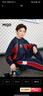 馬騎頓（MQD）【上衣+褲】男大童秋季潮酷學(xué)院風(fēng)運動(dòng)套裝 深紫 160cm  曬單實(shí)拍圖