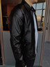 皮爾卡丹（pierre cardin）皮衣新款加絨加厚男士外套休閑韓版修身皮夾克帥氣翻領(lǐng)機車(chē) 黑色（現貨速發(fā)） 薄款 2XL 135-150斤 曬單實(shí)拍圖