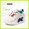 卡特兔兒童運動(dòng)鞋鈕鈕鞋春款機能鞋板鞋男童軟底防滑女童鞋小白休閑 白藍紅 29 內長(cháng)18.0cm 腳長(cháng)17.0-17.5 曬單實(shí)拍圖