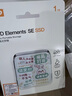 西部數據（WD）SE新元素外置 1t移動(dòng)固態(tài)硬盤(pán) PSSD Type C手機電腦外接硬盤(pán)2t便攜 兼容MAC 防摔存儲企業(yè)辦公定制 格局打開(kāi)彩繪 1TB（WDBAYN0010BBK）+包+套 曬單實(shí)拍圖
