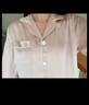 乃絲SLKMRKT 真絲睡衣睡褲女100%桑蠶絲家居服高檔19姆米夏季套裝 肉桂粉【19姆米重磅】 長(cháng)袖長(cháng)褲 L 曬單實(shí)拍圖