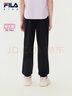 FILA【舒爽棉】斐樂(lè )兒童童裝褲子2025年秋季新款女中大童針織長(cháng)褲 傳奇藍-NV 165 曬單實(shí)拍圖