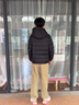 坦博爾兒童輕薄羽絨服短款童裝冬季男童女童蓄熱鎖溫輕暖外套TCF530313Z 黑色 160 /80 曬單實(shí)拍圖