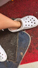crocs卡駱馳洞洞鞋貝雅男鞋女鞋輕便耐磨一腳蹬拖鞋休閑鞋|10126 白-100 39 (240mm) 曬單實(shí)拍圖
