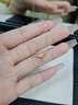 中國黃金（CHINA GOLD）一鹿有你18K黃金項鏈女款素鏈金吊墜新年情人節禮物女友老婆生日 18K黃金一鹿有你套鏈【今/次日達】 曬單實(shí)拍圖