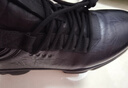 百麗厚底增高健步鞋男25秋新抓紋牛皮戶(hù)外休閑運動(dòng)鞋A2215CM5預售 黑色 40 (250mm) 曬單實(shí)拍圖