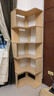 全實(shí)木轉角書(shū)架置物架靠墻簡(jiǎn)約儲物書(shū)柜學(xué)生書(shū)房多層省空間收納柜 5層【健康實(shí)木板材】原木色150cm 曬單實(shí)拍圖