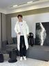 雪中飛長(cháng)款羽絨服男士冬季連帽御寒上衣舒適潮流外套情侶款百搭羽絨衣 曬單實(shí)拍圖