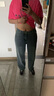 真維斯（Jeanswest）高腰闊腿牛仔褲女春秋季新款直筒寬松垂感軟牛仔拖地褲子 復(fù)古藍(lán)【長褲】星空紋 L 【29-30】碼 曬單實拍圖