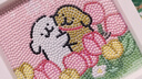 TMJD MISSins線(xiàn)條小狗鉆石畫(huà)diy手工粘貼卡通可愛(ài)兒童益智生日禮物擺件裝飾 郁金香小狗G31 17*17白框+工具+鉆包 曬單實(shí)拍圖