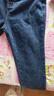 紫涵高腰直筒牛仔褲女年冬季休閑百搭單紐扣高彈顯瘦長(cháng)褲 牛仔藍 L 曬單實(shí)拍圖