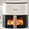 美的（Midea）空氣炸鍋免翻面 5.3LAI智能烹飪蒸汽嫩炸 空氣炸鍋蒸烤一體 可視大視窗  家用大容量 MF-KZC5388 曬單實(shí)拍圖