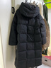 波司登25年冬鵝絨羽絨服女士寬松超長(cháng)款商務(wù)通勤加厚連帽立領(lǐng)外套 曬單實(shí)拍圖