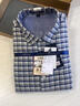 喬亞高端襯衫男長(cháng)袖秋冬款磨毛保暖襯衣商務(wù)休閑抗皺免燙彈力 865-5藍色格子 【磨毛】 41 建議140-160斤 曬單實(shí)拍圖