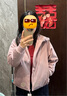 優(yōu)衣庫【狂歡價(jià)】女裝雙面穿防風(fēng)搖粒絨拉鏈連帽外套戶(hù)外479697 479697/11粉紅色 M 曬單實(shí)拍圖