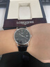 浪琴（LONGINES）【二手99新】浪琴優(yōu)雅瑰麗時(shí)尚系列男表奢侈品鐘表休閑日歷顯示二手奢侈品浪琴 可回收置換 二手浪琴男表 L4.921.4.52.2黑盤(pán)皮帶38.5mm 曬單實(shí)拍圖