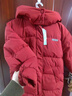 G.duck品牌童裝女童紅色羽絨服中長(cháng)款冬季加厚保暖兒童外套女孩過(guò)年衣服 紅色 130 曬單實(shí)拍圖