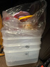 特百惠（Tupperware）冷凍2.5L*4保鮮盒食品級冰箱儲物密封收納盒肉類(lèi)速凍速解 馬卡藍 曬單實(shí)拍圖