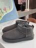 UGG秋季女士休閑舒適平底純色圓頭時(shí)尚經(jīng)典短筒靴雪地靴 1116109 GREY | 灰色 38 鞋款偏小，建議拍大一碼 曬單實(shí)拍圖