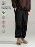 熊貓·本（ben.panda）休閑褲男戶外山系運(yùn)動(dòng)特氟龍三防面料可調(diào)節(jié)腰帶松緊工裝傘兵褲 黑色(三防面料） XL 曬單實(shí)拍圖