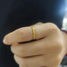 中國黃金（CHINA GOLD）冰川黃金戒指男女款足金指環(huán)手飾情侶金對戒中秋節生日禮物送女友 【玫瑰禮盒】冰川戒指 約1.3g【女戒】 曬單實(shí)拍圖
