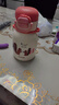 蘇泊爾（SUPOR）兒童保溫杯水杯寶寶學(xué)飲杯吸管杯嬰兒保溫杯316L兒童水壺外出 背帶款·粉柚 一蓋雙飲 500ml 曬單實(shí)拍圖