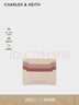 CHARLES&KEITH簡(jiǎn)約拼色飾女士卡包包女包生日禮物CK6-50680739-2 淺粉色 曬單實(shí)拍圖