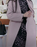 PORTS寶姿女裝2020秋冬新品長(cháng)袖中長(cháng)大衣 ROSE SMOKE S (4) 曬單實(shí)拍圖