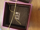 金至尊（3DG Jewellery）肖邦鏈黃金項鏈素鏈足金999項鏈簡約金頸鏈子生日禮物計價 金重2.63克(配珠寶禮盒) 曬單實拍圖