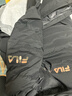 斐樂(lè )（FILA）女子長(cháng)款羽絨服冬季90%鵝絨長(cháng)袖保暖連帽運動(dòng)過(guò)膝開(kāi)衫外套上衣 深黑-BK 2XL 曬單實(shí)拍圖